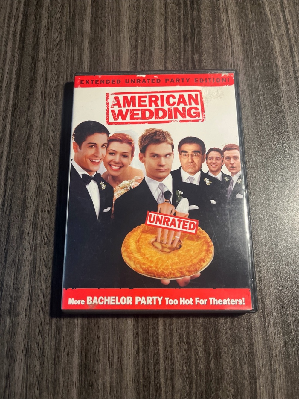 American Wedding Unrated DVD - Red & White Cover